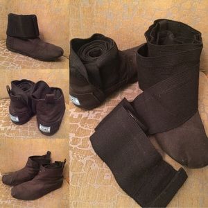 Toms Wrap Boots - Black Size 7